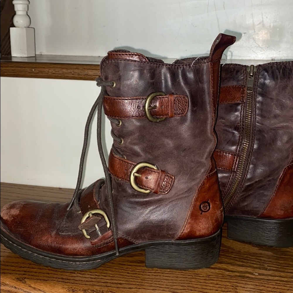 Born leather combat boots